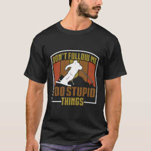 Funny Ski Retro Vintage Sonne T-Shirt