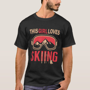 Funny Ski Shirt für Mädchen Skifahren und Skifahre