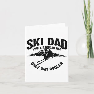 Funny Ski Vater Skiverleih Skifahrer Niedlich Skiv Karte