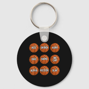 Funny Skibidi Basketball Boys Teens Kids Rizzler S Schlüsselanhänger