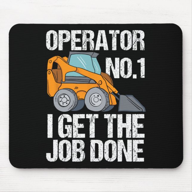 Funny Skid Steer Daddy Funny Fathers Day Geschenk Mousepad (Vorne)