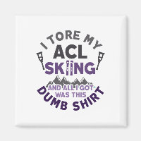 Funny Skifahren Knie Verletzung Torn wird gut