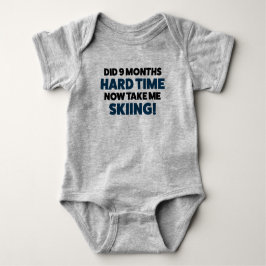 Funny Skiing Jersey Bodysuit für Baby Baby Strampler