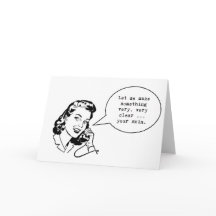 Funny Skincare notecard ... Lass mir etwas zu mach