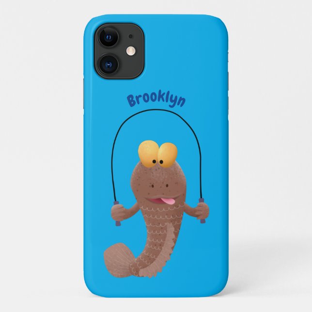 Funny skipper mudskipper fish Cartoon Case-Mate iPhone Hülle (Rückseite)