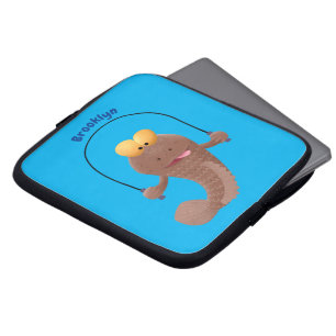 Funny skipper mudskipper fish Cartoon Laptopschutzhülle