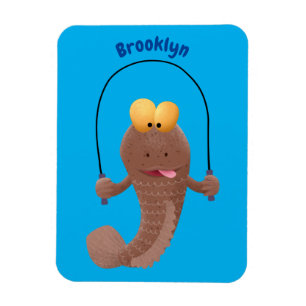 Funny skipper mudskipper fish Cartoon Magnet