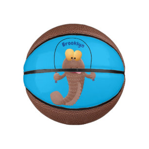 Funny skipper mudskipper fish Cartoon Mini Basketball