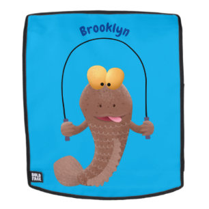 Funny skipper mudskipper fish Cartoon Rucksack
