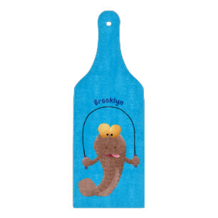 Funny skipper mudskipper fish Cartoon Schneidebrett
