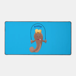 Funny skipper mudskipper fish Cartoon Schreibtischunterlage
