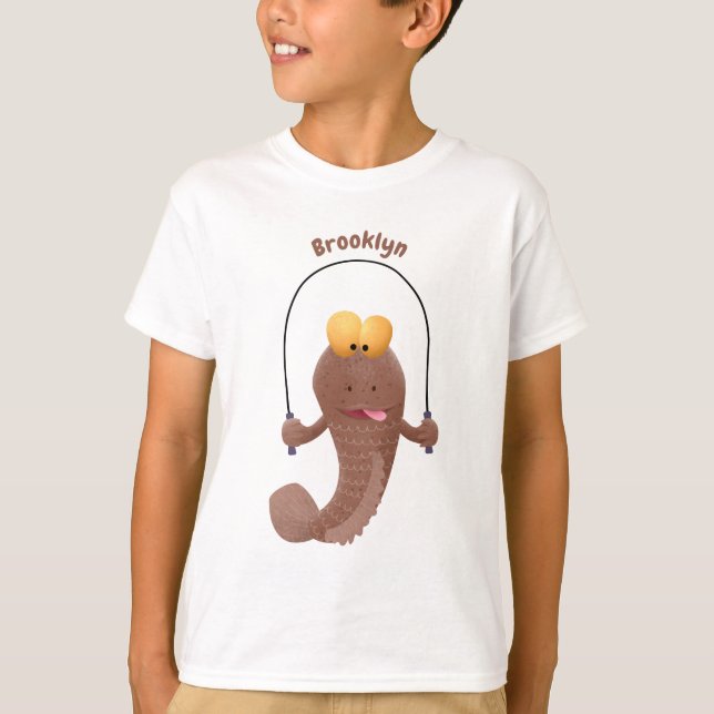 Funny skipper mudskipper fish Cartoon T-Shirt (Vorderseite)