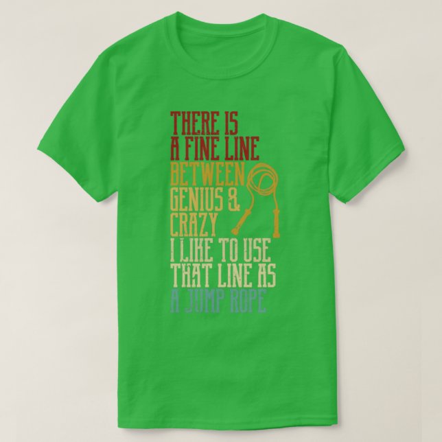 Funny Skipping Rope Jumping Rope Jump Rope6 T-Shirt (Design vorne)