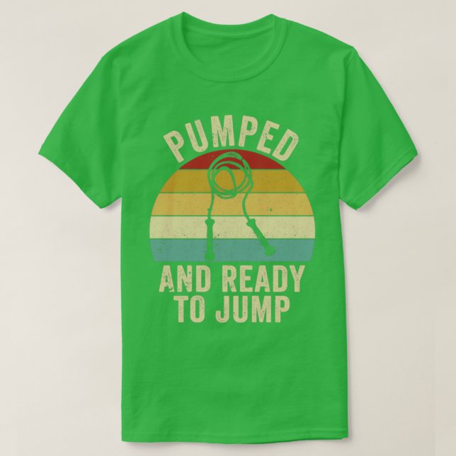Funny Skipping Rope Jumping Rope Jump Rope gepumpt T-Shirt (Design vorne)