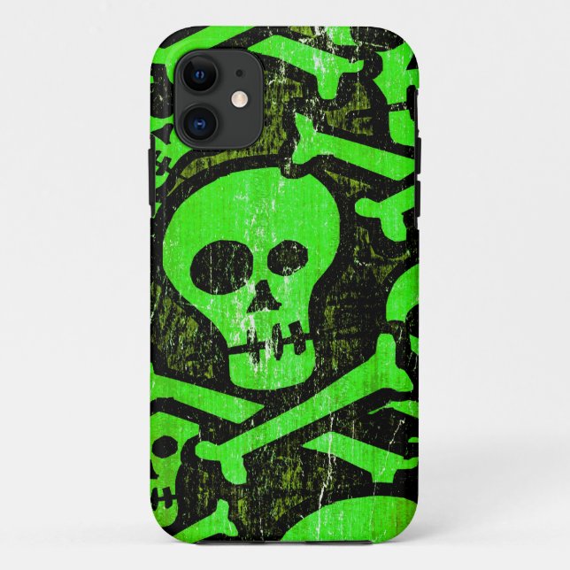 Funny Skull #2 iPhone Case (Rückseite)