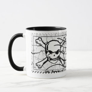 Funny Skull Briefmarke 2 Tasse