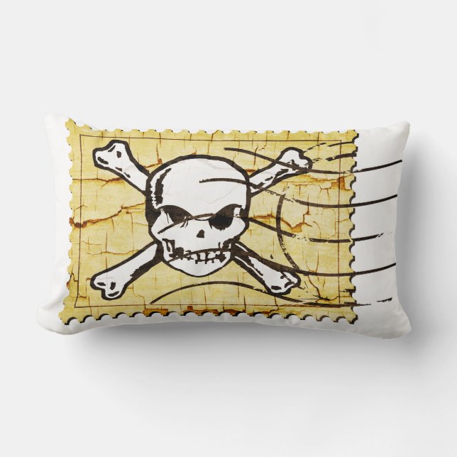 Funny Skull Briefmarke 3 Lendenkissen (Vorderseite)