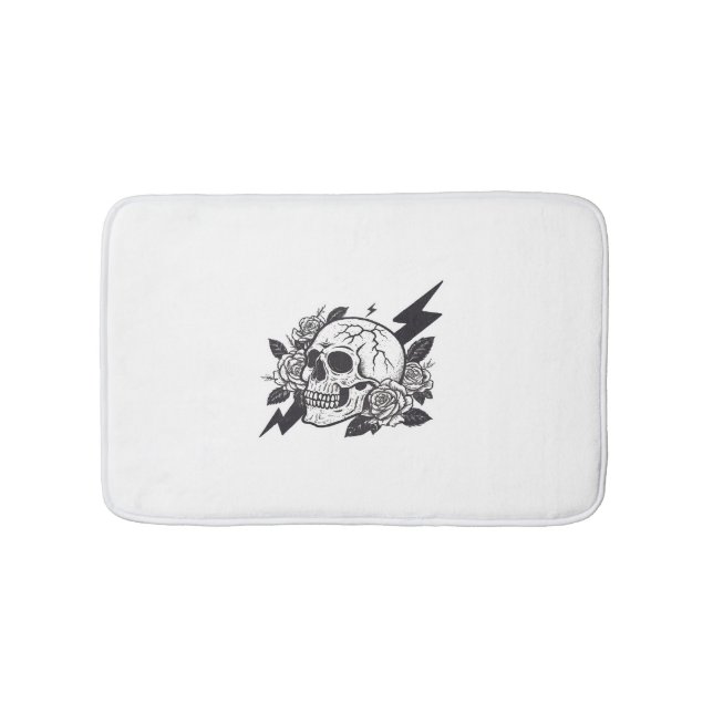 Funny Skull Lover Badematte (Vorderseite)