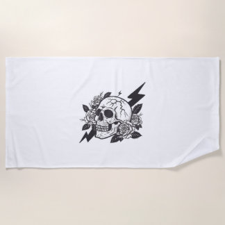 Funny Skull Lover Strandtuch