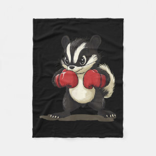 Funny Skunk Kostüm mit Boxhandschuhen für Jungen u Fleecedecke