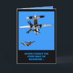 Funny sky diving birthday karte<br><div class="desc">Funny image sky diving birthday cards for skdivers and parachutists.Funny sky diving birthday cards wil offend the folks from the funny farm but should make anyone who's into sky diving laugh.</div>