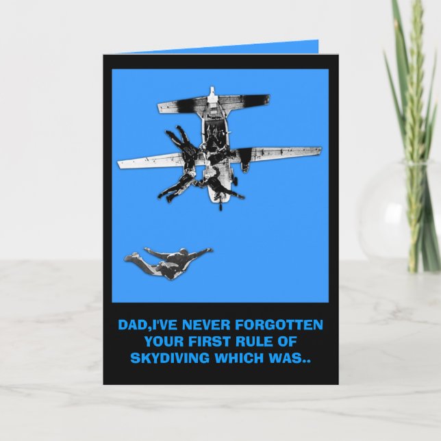 Funny Skydiving Karte (Vorderseite)