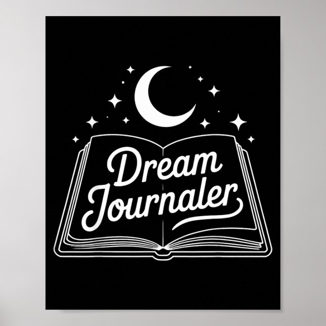 Funny Sleep Hygiene Dream Journaling Status Symbol Poster (Vorne)