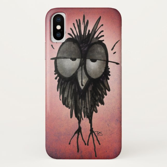 Funny Sleepic Owl auf Rosa Case-Mate iPhone Hülle (Rückseite)