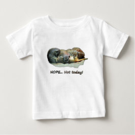 Funny, sleeping meerkats baby t-shirt