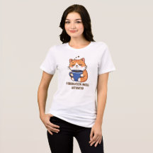 Funny Sleepy Cat Coffee Hibernation Mode
