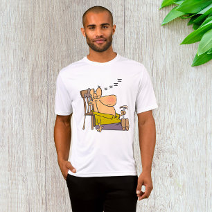 Funny Sleepy Man Napping mit Sandwich T-Shirt