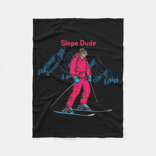 Funny Slope Dude Algebra Geometry Middle School Ma Fleecedecke (Vorderseite)