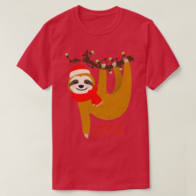 FUNNY SLOTH CHRISTMAS GIFT T-Shirt (Design vorne)