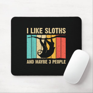 Funny Sloth Design Lover Men Frauen Kinder Mousepad