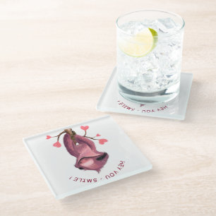 Funny Sloth Glass Untersetzer - Benutzerdefinierte