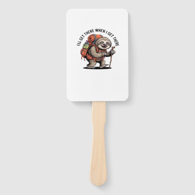 Funny Sloth Hiking Team - Slow and Steady Classic  Fächer (Vorderseite)