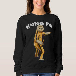 Funny Sloth Kung Fu Nickerchen Sloth Lazy Sweatshirt