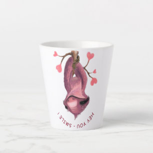 Funny Sloth Latte Tasse - Benutzerdefinierter Text