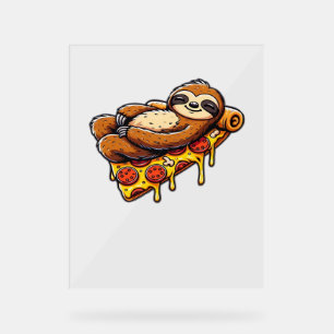 Funny Sloth mangeant Pizza, Kawaii Amoureux des an