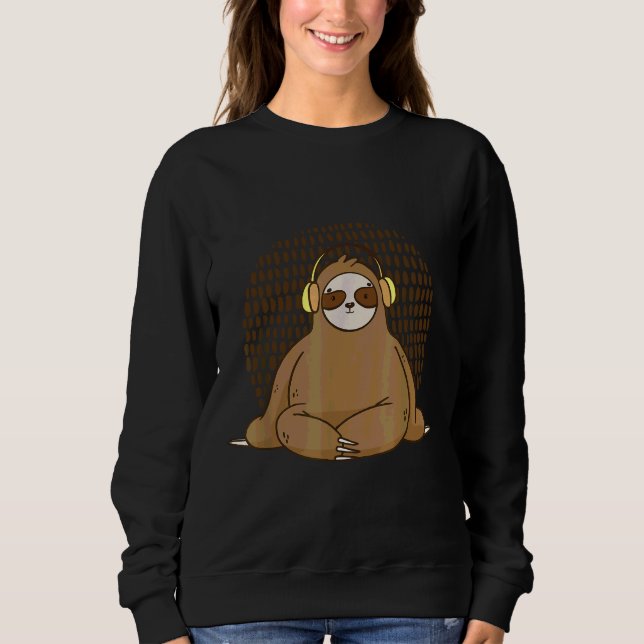 Funny Sloth Niedliche Schlucht Sweatshirt (Vorderseite)