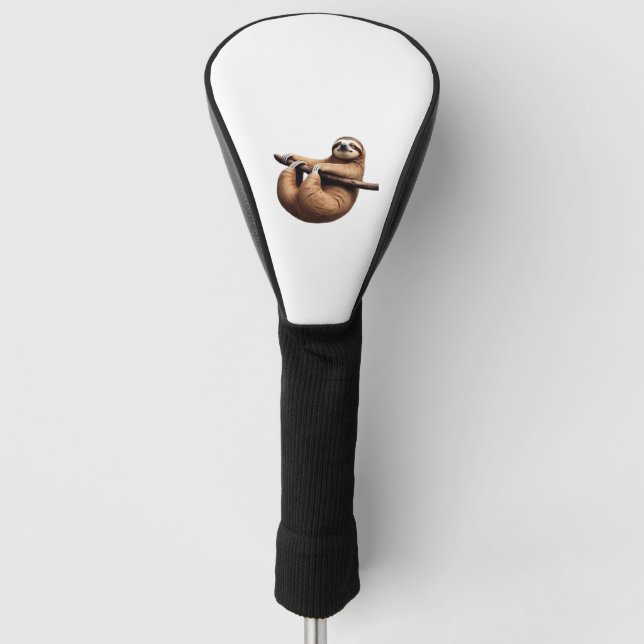 Funny Sloth on a Tree � Just Make It to Friday Cla Golf Headcover (Vorderseite)