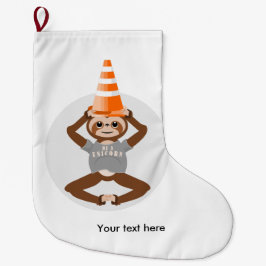 Funny Sloth Sei ein Einhorn Großer Weihnachtsstrumpf