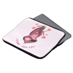 Funny Sloth Smile Laptop Sleeve - Benutzerdefinier