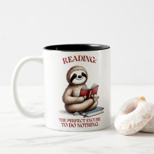 Funny Sloth Sublimation Zweifarbige Tasse