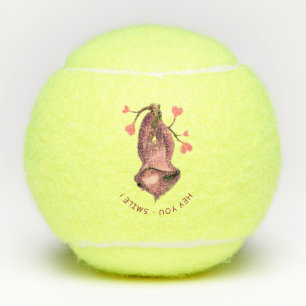 Funny Sloth Tennis Balls Smile - Benutzerdefiniert Tennisbälle