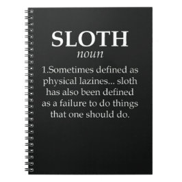 Funny Sloth Themed Gifts Animals Relax Lazy Humor Notizblock