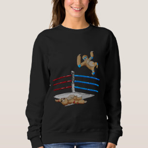 Funny Sloth Wrestler Flying Elbow Wrestling Sweatshirt