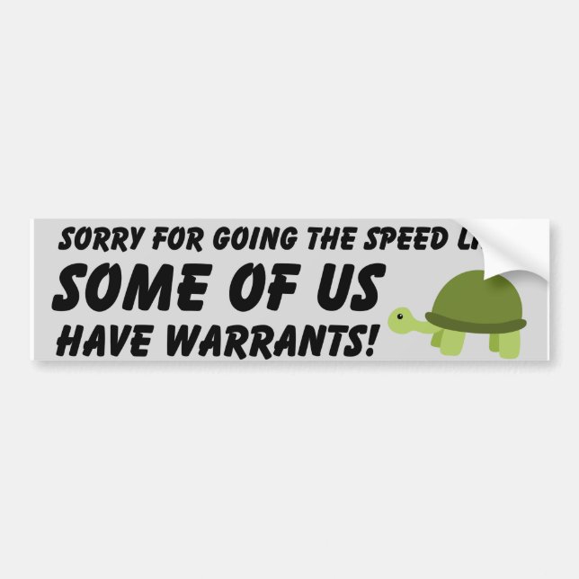 Funny Slow Driver Safety Bumper Autoaufkleber (Vorne)