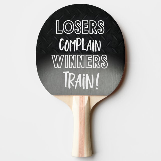 Funny Smack Talk Gewinner Trainer Verlierer Beschw Tischtennis Schläger (Rückseite)