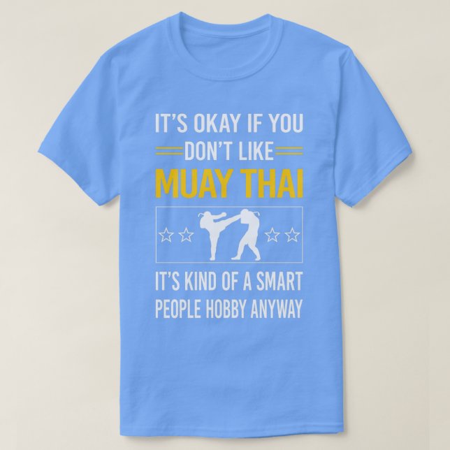 Funny Smart People Muay Thai T-Shirt (Design vorne)